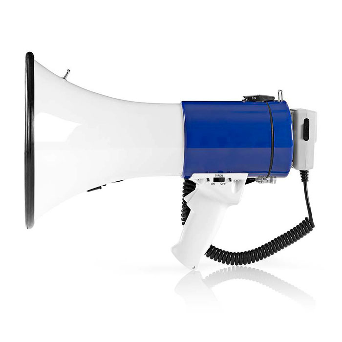 NEDIS MEPH200WT Megaphone 25 W 1500 m Range Detachable Microphone White/Blue | eLabstore.gr NEDIS MEPH200WT Megaphone 25 W 1500 m Range Detachable Microphone White/Blue | ΗΛΕΚΤΡΟΝΙΚΑ / ΕΡΓΑΛΕΙΑ | elabstore.gr