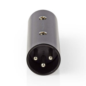 NEDIS COTP15921BK XLR Coupler XLR 3-pin Male - XLR 3-pin Male Black | ΚΑΛΩΔΙΑ / ADAPTORS | elabstore.gr
