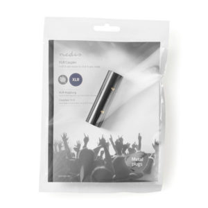 NEDIS COTP15921BK XLR Coupler XLR 3-pin Male - XLR 3-pin Male Black | ΚΑΛΩΔΙΑ / ADAPTORS | elabstore.gr