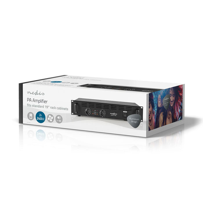 NEDIS AAMP16110BK PA Amplifier 480 W | eLabstore.gr NEDIS AAMP16110BK PA Amplifier 480 W - Image 6