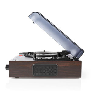 NEDIS TURN220BN Turntable 18 W PC Conversion Automatic Turn Off Dust Cover Brown | eLabstore.gr NEDIS TURN220BN Turntable 18 W PC Conversion Automatic Turn Off Dust Cover Brown | eLabstore.gr