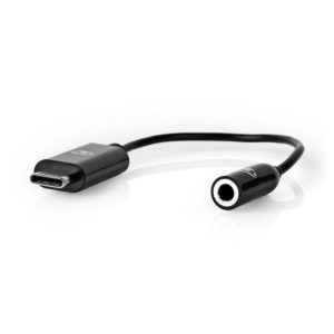 NEDIS CCBW65950BK015 USB-C Adapter USB-C Male - 3.5 mm Female 0.15 m Black | ΚΑΛΩΔΙΑ / ADAPTORS | elabstore.gr