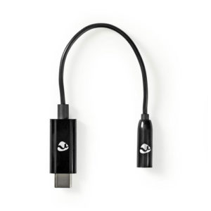 NEDIS CCBW65950BK015 USB-C Adapter USB-C Male - 3.5 mm Female 0.15 m Black | ΚΑΛΩΔΙΑ / ADAPTORS | elabstore.gr
