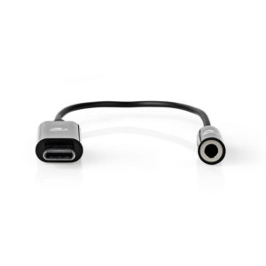 NEDIS CCBW65950BK015 USB-C Adapter USB-C Male - 3.5 mm Female 0.15 m Black | ΚΑΛΩΔΙΑ / ADAPTORS | elabstore.gr