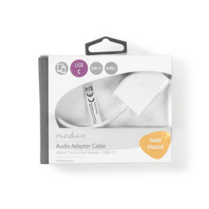 NEDIS CCBW65955WT015 USB-C Adapter USB-C Male - 3.5 mm Female + USB-C Female 0.1 | ΚΑΛΩΔΙΑ / ADAPTORS | elabstore.gr