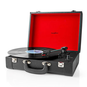 NEDIS TURN210BK Turntable 18 W Bluetooth Suitcase Black | ΕΙΚΟΝΑ / ΗΧΟΣ | elabstore.gr