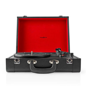 NEDIS TURN210BK Turntable 18 W Bluetooth Suitcase Black | ΕΙΚΟΝΑ / ΗΧΟΣ | elabstore.gr