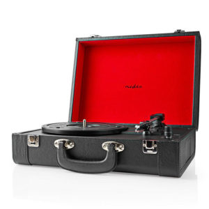 NEDIS TURN210BK Turntable 18 W Bluetooth Suitcase Black | ΕΙΚΟΝΑ / ΗΧΟΣ | elabstore.gr