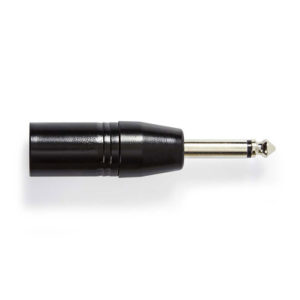 NEDIS COTP15942BK XLR Adapter Mono XLR 3-pin Male - 6.35 mm Male Black | ΚΑΛΩΔΙΑ / ADAPTORS | elabstore.gr