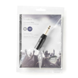 NEDIS COTP15942BK XLR Adapter Mono XLR 3-pin Male - 6.35 mm Male Black | ΚΑΛΩΔΙΑ / ADAPTORS | elabstore.gr