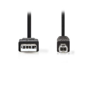NEDIS CCGB60100BK20 USB 2.0 Cable A Male - B Male 2.0 m Black | eLabstore.gr NEDIS CCGB60100BK20 USB 2.0 Cable A Male - B Male 2.0 m Black | ΚΑΛΩΔΙΑ / ADAPTORS | elabstore.gr