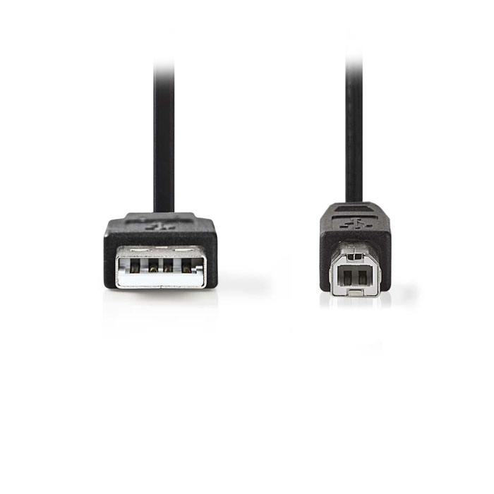 NEDIS CCGB60100BK20 USB 2.0 Cable A Male - B Male 2.0 m Black | eLabstore.gr NEDIS CCGB60100BK20 USB 2.0 Cable A Male - B Male 2.0 m Black | ΚΑΛΩΔΙΑ / ADAPTORS | elabstore.gr