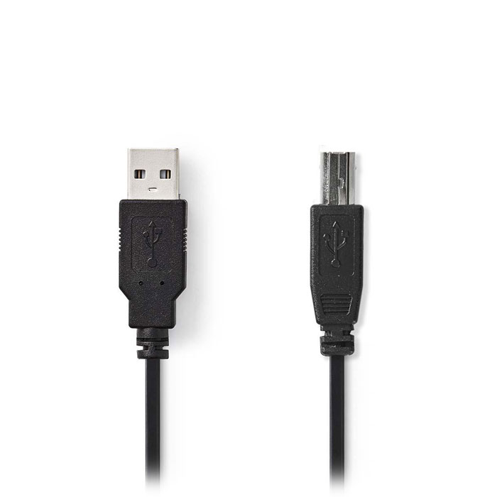 NEDIS CCGB60100BK20 USB 2.0 Cable A Male - B Male 2.0 m Black | eLabstore.gr NEDIS CCGB60100BK20 USB 2.0 Cable A Male - B Male 2.0 m Black | ΚΑΛΩΔΙΑ / ADAPTORS | elabstore.gr