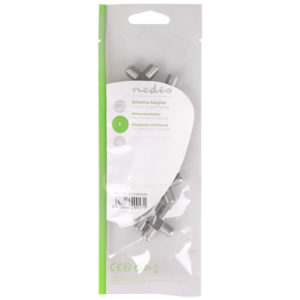 NEDIS CSGP41957ME Satellite & Antenna Adapter F Female - 2x F Female 10 pieces M | ΚΑΛΩΔΙΑ / ADAPTORS | elabstore.gr