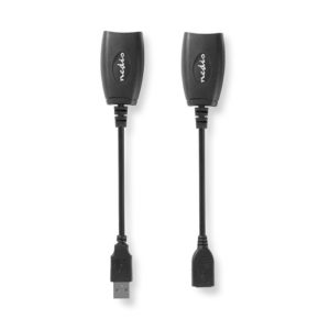 NEDIS CCGP60EXTBK500 USB 2.0 Active Extension Cable A Male - A Female 50 m Black | ΚΑΛΩΔΙΑ / ADAPTORS | elabstore.gr