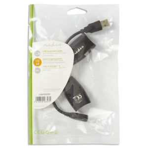 NEDIS CCGP60EXTBK500 USB 2.0 Active Extension Cable A Male - A Female 50 m Black | eLabstore.gr
