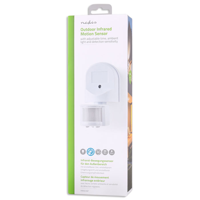 NEDIS PIROO21WT Motion Detector Outdoor Time and Ambient Light Settings 3-Wire I | eLabstore.gr NEDIS PIROO21WT Motion Detector Outdoor Time and Ambient Light Settings 3-Wire I | ΦΩΤΙΣΜΟΣ / ΗΛΕΚΤΡΟΛΟΓΙΚΑ | elabstore.gr