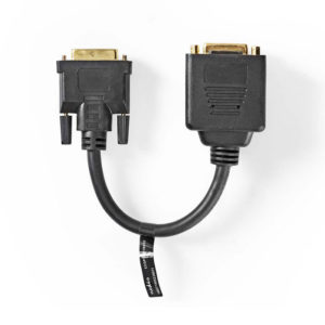 NEDIS CCGP32951BK02 DVI Adapter Cable DVI-D 24+1-pin Male-DVI-D 24+1-pin Female+ | ΕΙΚΟΝΑ / ΗΧΟΣ | elabstore.gr