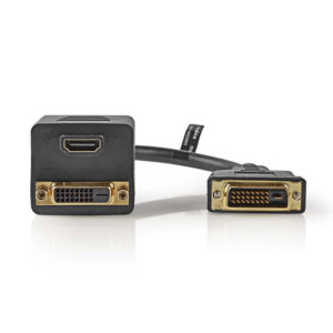 NEDIS CCGP32951BK02 DVI Adapter Cable DVI-D 24+1-pin Male-DVI-D 24+1-pin Female+ | ΕΙΚΟΝΑ / ΗΧΟΣ | elabstore.gr