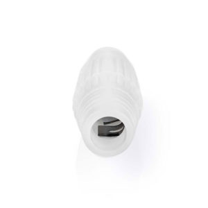 NEDIS CSGP40980WT Cable Joiner for Coax Cables 10 Pieces White | ΚΑΛΩΔΙΑ / ADAPTORS | elabstore.gr