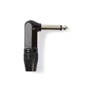 NEDIS COTP23902BK Audio Connector Mono 6.35 mm Male Angled Black | ΚΑΛΩΔΙΑ / ADAPTORS | elabstore.gr