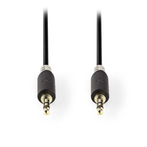 NEDIS CABW22000AT30 Stereo Audio Cable 3.5 mm Male - 3.5 mm Male 3.0 m Anthracit | ΚΑΛΩΔΙΑ / ADAPTORS | elabstore.gr