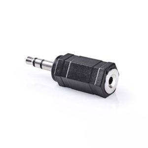 NEDIS CAGP22930BK Stereo Audio Adapter 3.5 mm Male - 2.5 mm Female 10 pieces Bla | ΚΑΛΩΔΙΑ / ADAPTORS | elabstore.gr