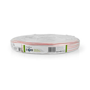 NEDIS CAGW0350WT1000 Speaker Cable 2x 0.35 mm2 100 m Wrap White | ΚΑΛΩΔΙΑ / ADAPTORS | elabstore.gr