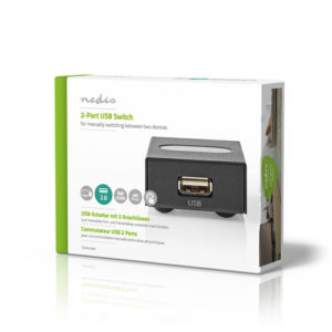 NEDIS CSWI6002BK 2-Port USB Switch Black | ΠΕΡΙΦΕΡΕΙΑΚΑ Η/Υ & LAPTOP | elabstore.gr
