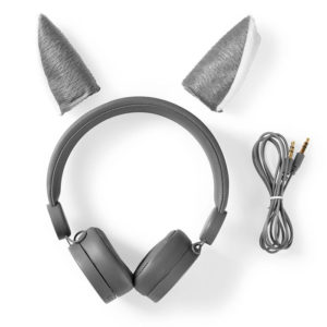 NEDIS HPWD4000GY Wired Headphones 1.2m Round Cable On-Ear Detachable Magnetic Ea | eLabstore.gr
