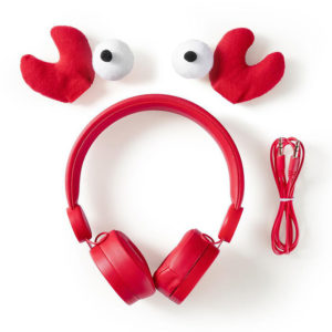 NEDIS HPWD4000RD Wired Headphones 1.2m Round Cable On-Ear Detachable Magnetic | eLabstore.gr
