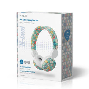 NEDIS HPWD4100WT Wired Headphones 1.2m Round Cable On-ear Elephant White | ΕΙΚΟΝΑ / ΗΧΟΣ | elabstore.gr