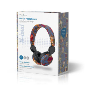NEDIS HPWD4101BK Wired Headphones 1.2m Round Cable On-Ear Owl Black | eLabstore.gr