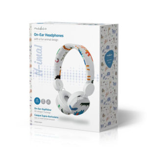 NEDIS HPWD4104WT Wired Headphones 1.2m Round Cable On-ear Elephant White | eLabstore.gr