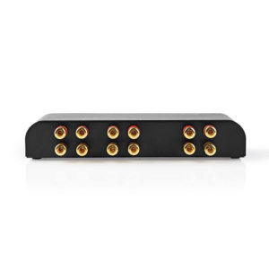 NEDIS ASWI2652BK Speaker Control Box 2-Way Banana Volume Control Black | ΕΙΚΟΝΑ / ΗΧΟΣ | elabstore.gr