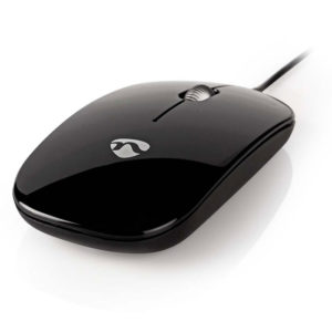 NEDIS MSWD200BK Wired Mouse 1000 DPI 3-Button Black | ΠΕΡΙΦΕΡΕΙΑΚΑ Η/Υ & LAPTOP | elabstore.gr