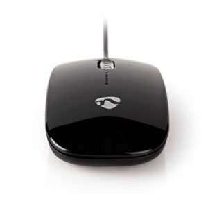 NEDIS MSWD200BK Wired Mouse 1000 DPI 3-Button Black | ΠΕΡΙΦΕΡΕΙΑΚΑ Η/Υ & LAPTOP | elabstore.gr