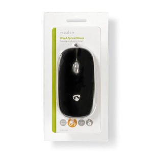 NEDIS MSWD200BK Wired Mouse 1000 DPI 3-Button Black | ΠΕΡΙΦΕΡΕΙΑΚΑ Η/Υ & LAPTOP | elabstore.gr