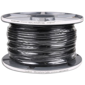 NEDIS CABR1525BK1000 Microphone Cable 2x 0.25 mm2 100 m Reel Black | ΚΑΛΩΔΙΑ / ADAPTORS | elabstore.gr