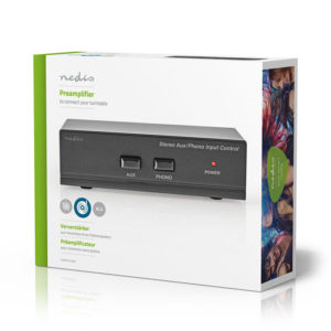 NEDIS AAMP2402BK Preamplifier 2x RCA Female + 2x RCA Female - 2x RCA Female Blac | eLabstore.gr