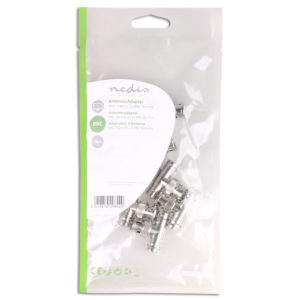 NEDIS CVGP01945ME Antenna Adapter BNC Male - 2x BNC Female 10 pieces Metal | ΚΑΛΩΔΙΑ / ADAPTORS | elabstore.gr