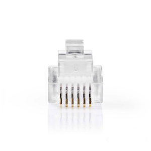 NEDIS TCGP90933TP Telecom Connector RJ12 male 10 pieces | ΚΑΛΩΔΙΑ / ADAPTORS | elabstore.gr