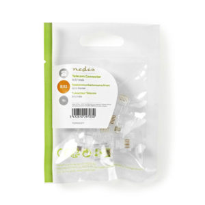 NEDIS TCGP90933TP Telecom Connector RJ12 male 10 pieces | ΚΑΛΩΔΙΑ / ADAPTORS | elabstore.gr
