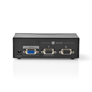 NEDIS CSPL5902BK 2-Port VGA Splitter Black | ΕΙΚΟΝΑ / ΗΧΟΣ | elabstore.gr