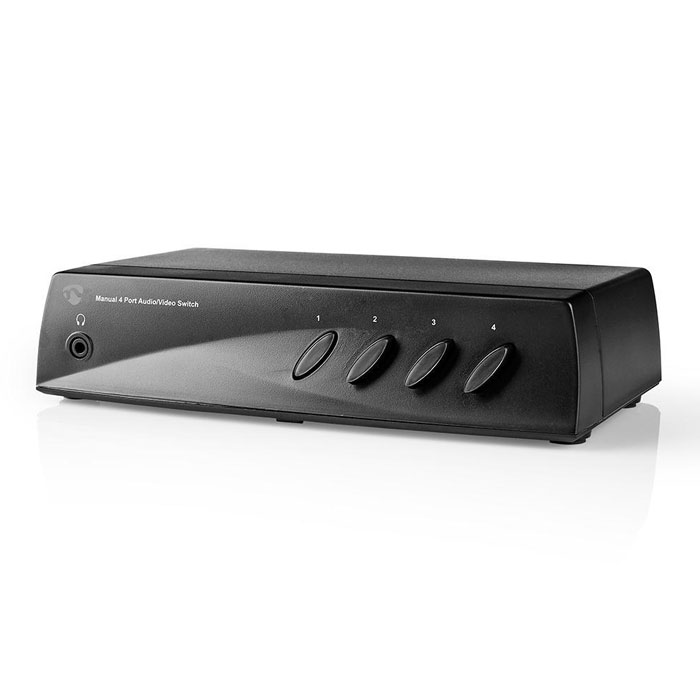 NEDIS VSWI2404BK AV Switch 4x (RWY) + 4x S-Video - 1x RCA (RWY) + Headphones out | eLabstore.gr NEDIS VSWI2404BK AV Switch 4x (RWY) + 4x S-Video - 1x RCA (RWY) + Headphones out | ΕΙΚΟΝΑ / ΗΧΟΣ | elabstore.gr