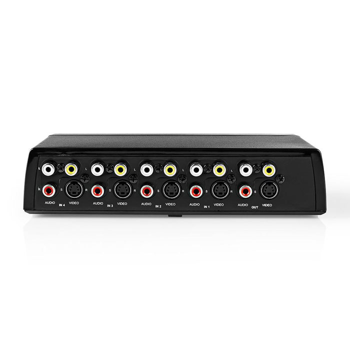 NEDIS VSWI2404BK AV Switch 4x (RWY) + 4x S-Video - 1x RCA (RWY) + Headphones out | eLabstore.gr NEDIS VSWI2404BK AV Switch 4x (RWY) + 4x S-Video - 1x RCA (RWY) + Headphones out | ΕΙΚΟΝΑ / ΗΧΟΣ | elabstore.gr