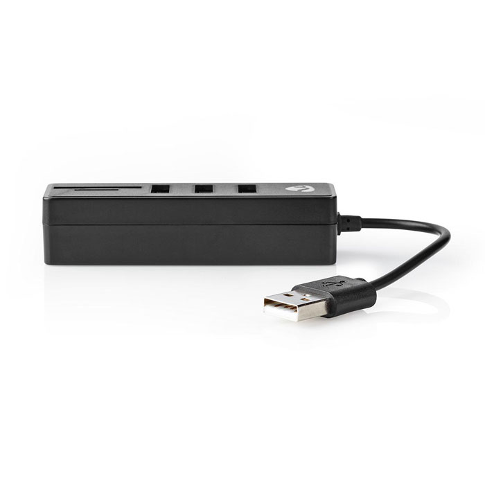 NEDIS UHUBCU2320BK USB Hub 3-Port USB 2.0 Card Reader SD/MicroSD Black | eLabstore.gr NEDIS UHUBCU2320BK USB Hub 3-Port USB 2.0 Card Reader SD/MicroSD Black | ΠΕΡΙΦΕΡΕΙΑΚΑ Η/Υ & LAPTOP | elabstore.gr