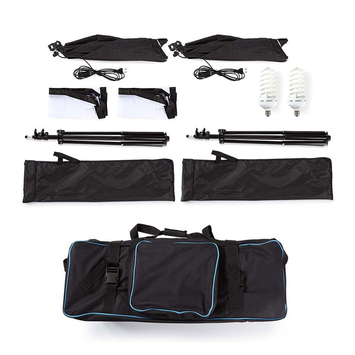 NEDIS SLKT10BK Photo Studio Light Kit 2x 70 W 5500 K 180 cm height Foldable | eLabstore.gr NEDIS SLKT10BK Photo Studio Light Kit 2x 70 W 5500 K 180 cm height Foldable | ΕΙΚΟΝΑ / ΗΧΟΣ | elabstore.gr