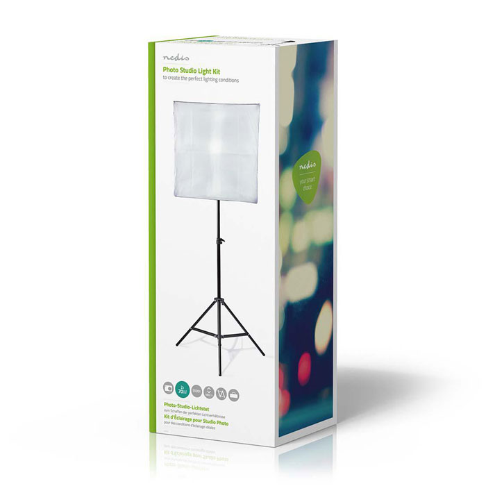 NEDIS SLKT10BK Photo Studio Light Kit 2x 70 W 5500 K 180 cm height Foldable | eLabstore.gr NEDIS SLKT10BK Photo Studio Light Kit 2x 70 W 5500 K 180 cm height Foldable | ΕΙΚΟΝΑ / ΗΧΟΣ | elabstore.gr
