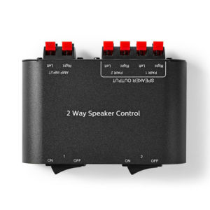 NEDIS ASWI2602BK Speaker Control Box 2-Way Terminal Clamp Black | ΕΙΚΟΝΑ / ΗΧΟΣ | elabstore.gr